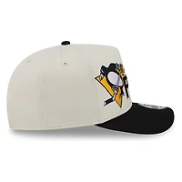 Pittsburgh Penguins Chrome Two Tone Classic New Era 9FIFTY A-Frame Snapback Hat