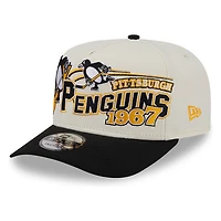 Pittsburgh Penguins Chrome Two Tone Classic New Era 9FIFTY A-Frame Snapback Hat