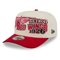 Detroit Red Wings Chrome Two Tone Classic New Era 9FIFTY A-Frame Snapback Hat