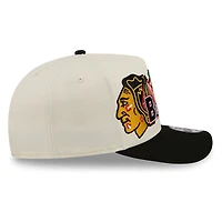Chicago Blackhawks Chrome Two Tone Classic New Era 9FIFTY A-Frame Snapback Hat