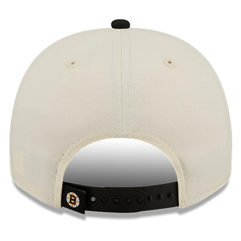 Boston Bruins Chrome Two Tone Classic New Era 9FIFTY A-Frame Snapback Hat