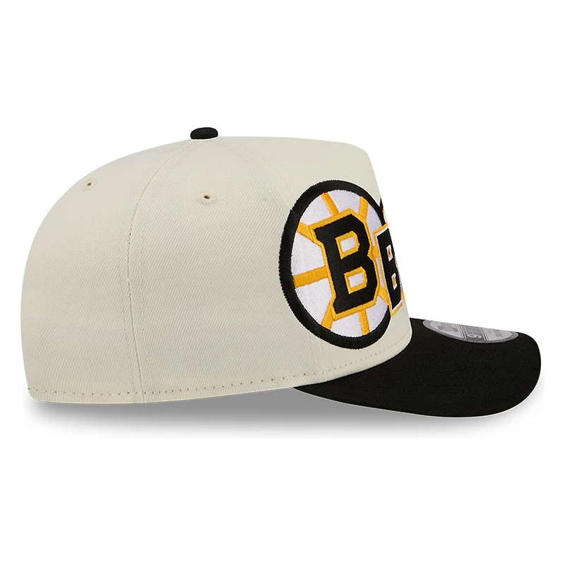 Boston Bruins Chrome Two Tone Classic New Era 9FIFTY A-Frame Snapback Hat