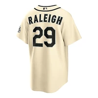 Seattle Mariners Cal Raleigh Cream Alternate 50th Season Patch Nike Stadium Player Jersey