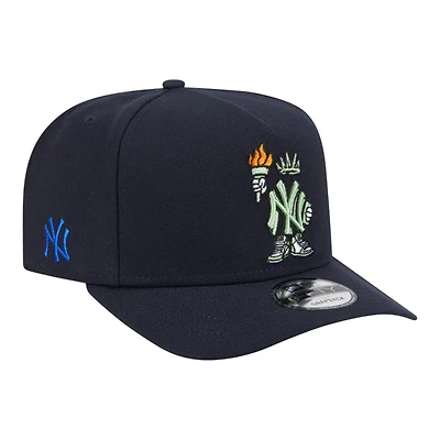 New York Yankees Cartoon New Era 9FIFTY A-Frame Snapback Hat