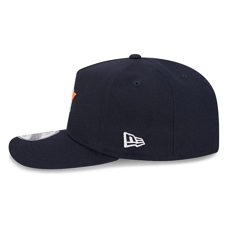 Houston Astros Navy Basic New Era 9FIFTY A-Frame Snapback Hat