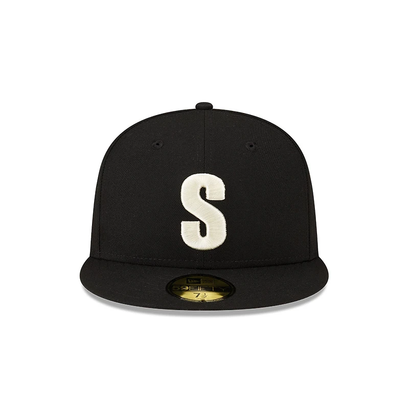 Seattle Mariners Black Alternate Authentic Collection New Era 59FIFTY Fitted Hat