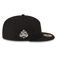Seattle Mariners Black Steelheads 50 Seasons New Era 59FIFTY Fitted Hat