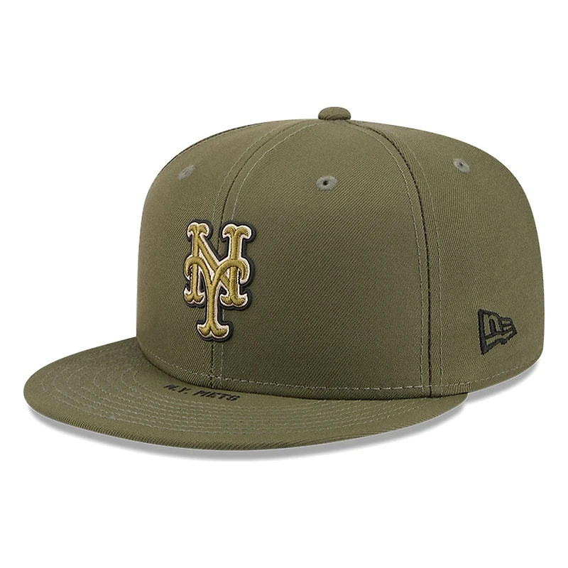 New York Mets Olive Green 2026 Armed Forces Day Era 59FIFTY Fitted Hat