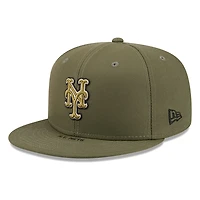 New York Mets Olive Green 2026 Armed Forces Day Era 59FIFTY Fitted Hat