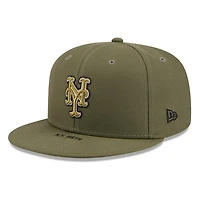 New York Mets Olive Green 2026 Armed Forces Day New Era 9FIFTY Snapback Hat