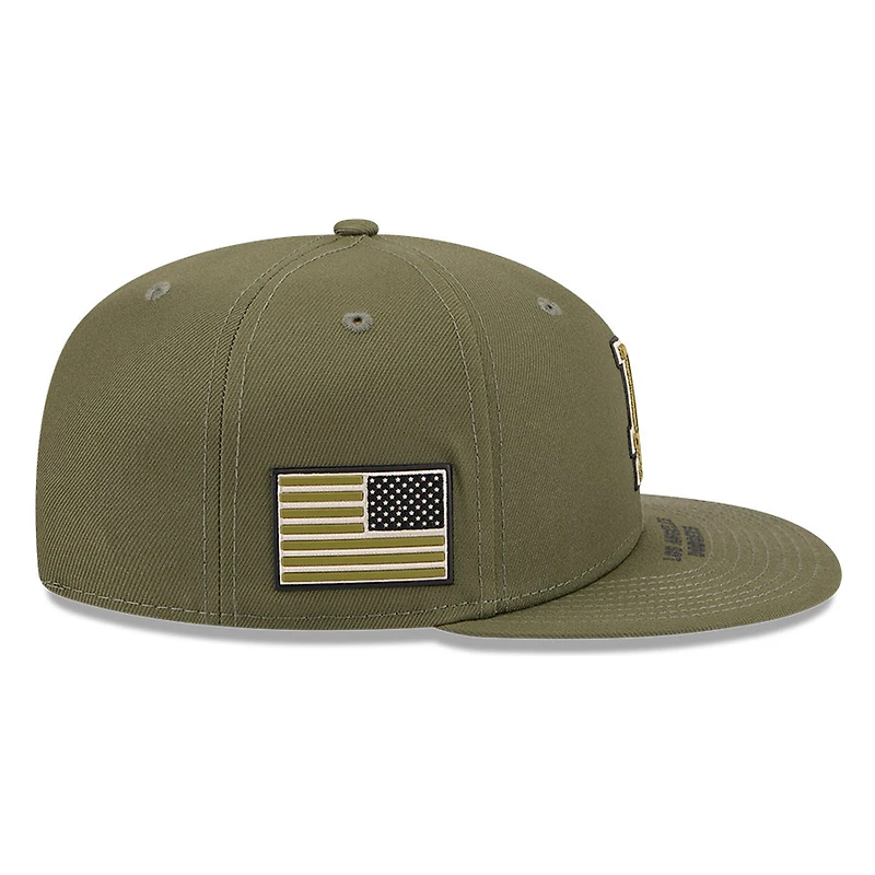 Los Angeles Dodgers Olive Green 2026 Armed Forces Day New Era 9FIFTY Snapback Hat