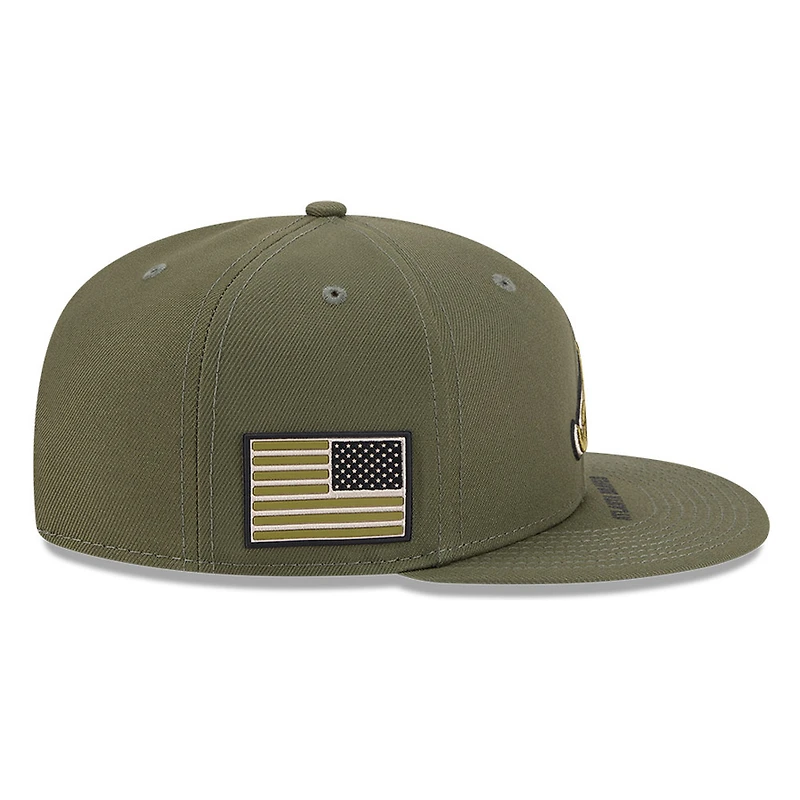 Atlanta Braves Olive Green 2026 Armed Forces Day New Era 9FIFTY Snapback Hat