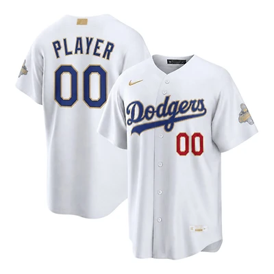 Los Angeles Dodgers White Custom 2026 Gold Player Nike Stadium Jersey