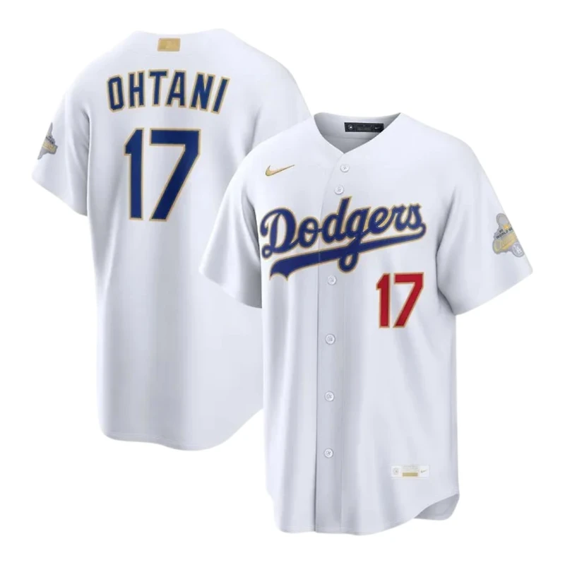 Los Angeles Dodgers White Custom 2026 Gold Player Nike Stadium Jersey