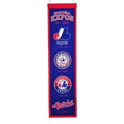 Montreal Expos Team 8in x 32in Heritage Banner