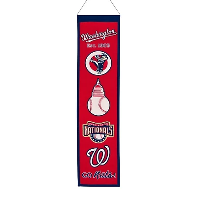 Washington Nationals Team 8in x 32in Heritage Banner