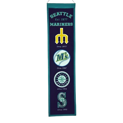 Seattle Mariners Team 8in x 32in Heritage Banner
