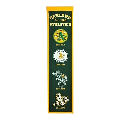 Oakland Athletics Team 8in x 32in Heritage Banner