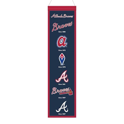 Atlanta Braves Team 8in x 32in Heritage Banner