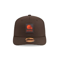 Cleveland Browns Brown 2025 Sideline New Era 9SEVENTY Stretch Snapback Hat