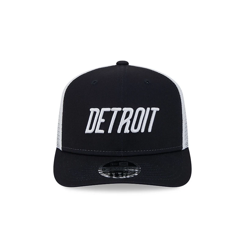 Detroit Tigers Navy and White Mesh Trucker City Connect New Era 9SEVENTY Stretch Snapback Hat