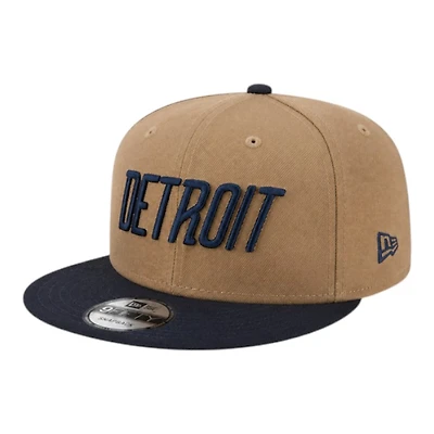 Detroit Tigers Khaki and Navy City Connect New Era 9FIFTY Snapback