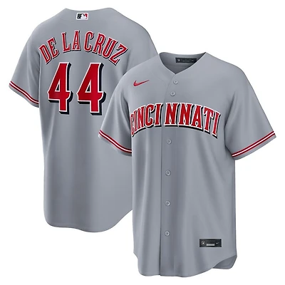 Cincinnati Reds Elly De La Cruz Grey Road Nike Replica Jersey