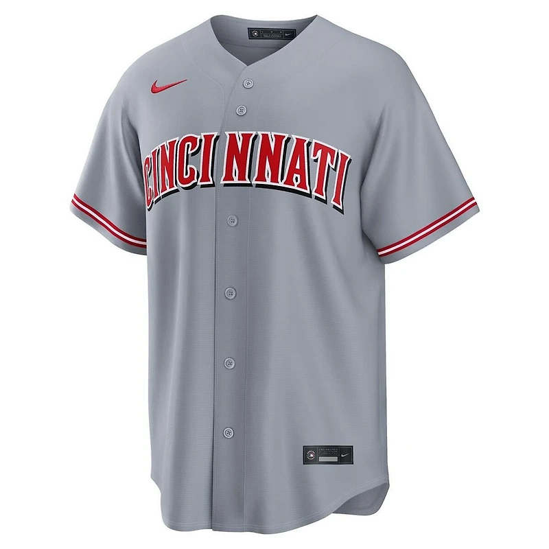 Cincinnati Reds Elly De La Cruz Grey Road Nike Replica Jersey