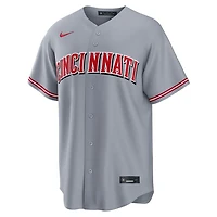 Cincinnati Reds Elly De La Cruz Grey Road Nike Replica Jersey