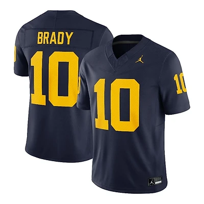 Michigan Wolverines Tom Brady Navy Jordan Brand Limited Jersey