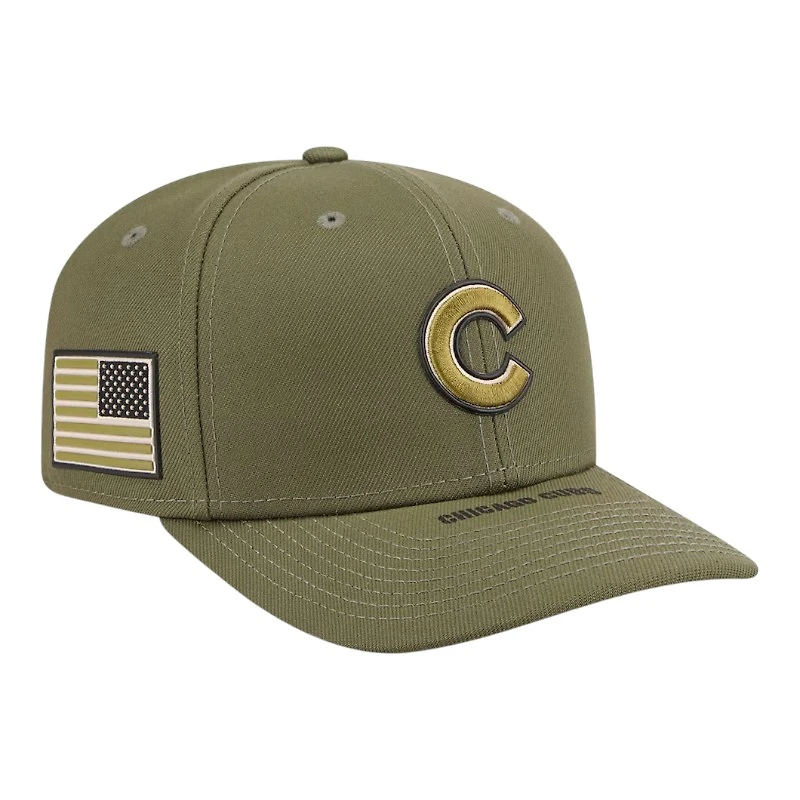 Chicago Cubs 2026 Armed Forces Day New Era 9SEVENTY Stretch-Snap Hat