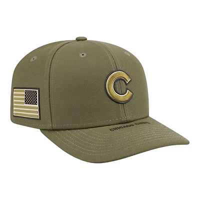 Chicago Cubs 2026 Armed Forces Day New Era 9SEVENTY Stretch-Snap Hat