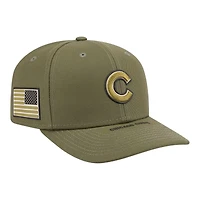Chicago Cubs 2026 Armed Forces Day New Era 9SEVENTY Stretch-Snap Hat