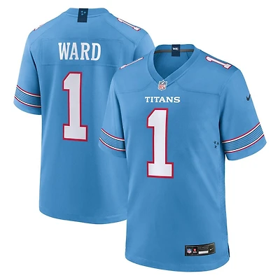 Tennessee Titans Cameron Ward Light Blue Nike Team Game Jersey