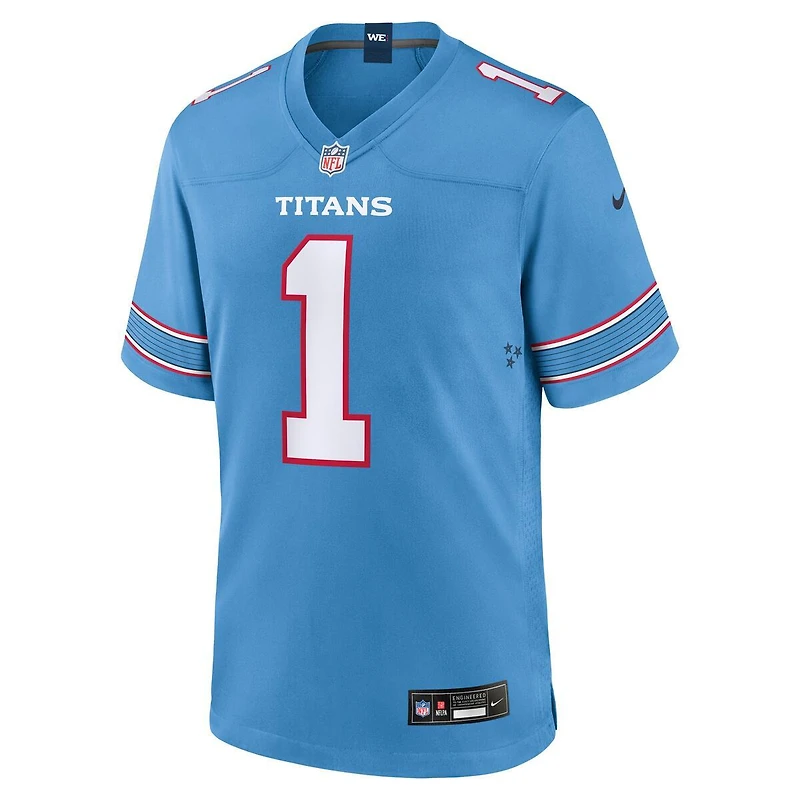 Tennessee Titans Cameron Ward Light Blue Nike Team Game Jersey