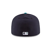 Seattle Mariners Navy and Teal Randy Johnson Retirement Patch New Era 59FIFTY Fitted Hat