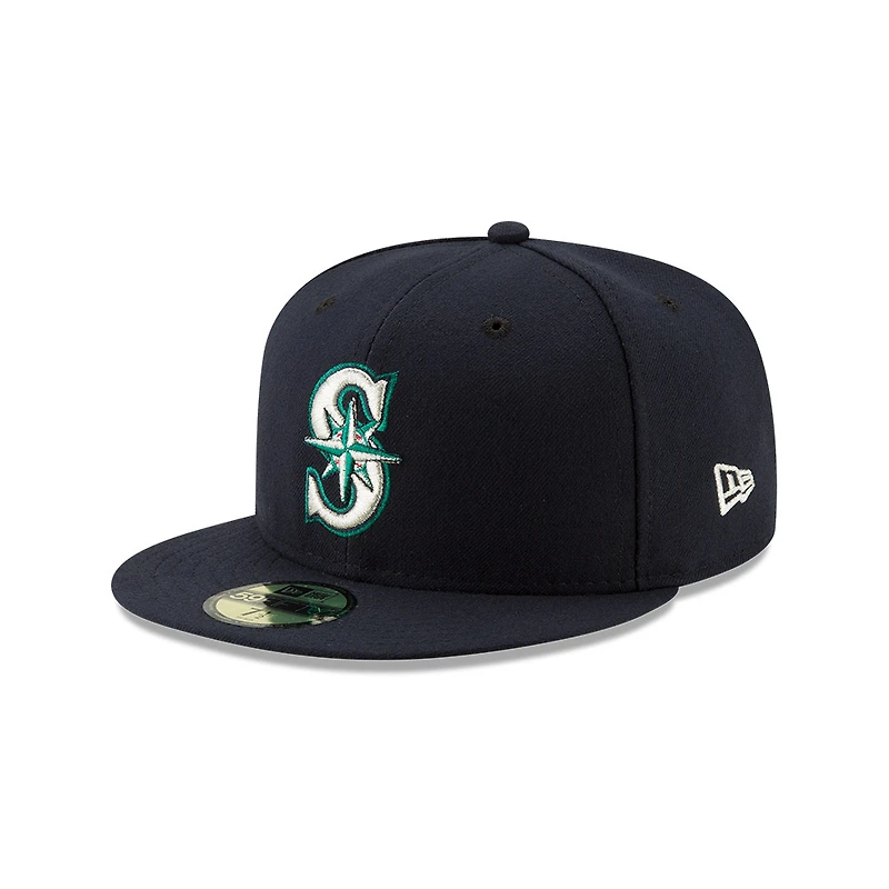 Seattle Mariners Navy Randy Johnson Retirement Patch New Era 59FIFTY Fitted Hat