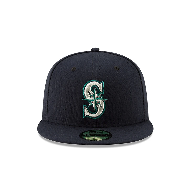 Seattle Mariners Navy Randy Johnson Retirement Patch New Era 59FIFTY Fitted Hat