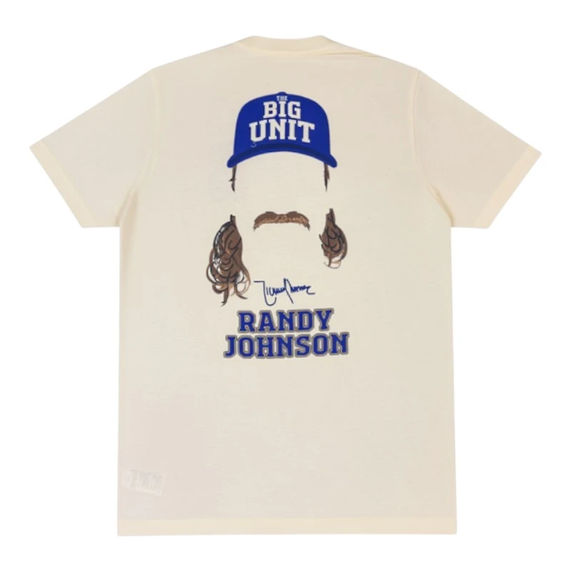 Seattle Mariners Randy Johnson Cream New Era T-Shirt