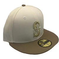 Seattle Mariners Chrome and Khaki New Era 59FIFTY Fitted Hat