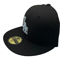 Los Angeles Dodgers Light Blue on Black 2024 World Series Champions Patch UV New Era 59FIFTY Fitted Hat