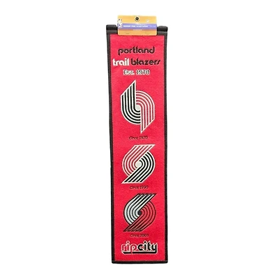 Portland Trailblazers Team 8in x 32in Heritage Banner