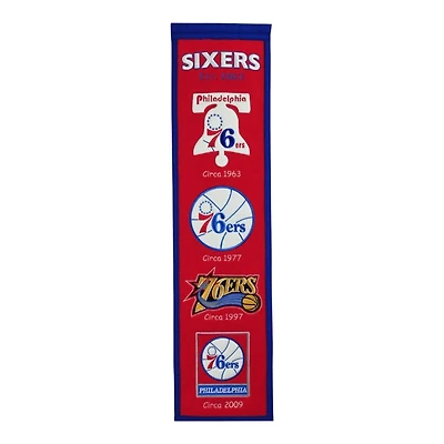 Philadelphia 76ers Team 8in x 32in Heritage Banner