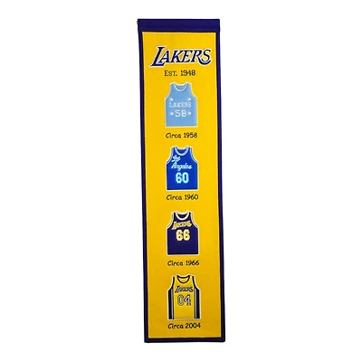 Los Angeles Lakers Team Fan Favorite 8in x 32in Heritage Banner
