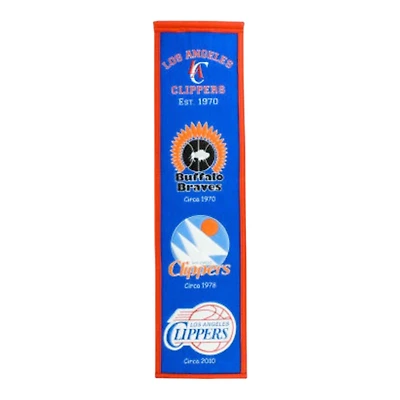 Los Angeles Clippers Team 8in x 32in Heritage Banner