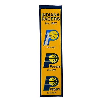 Indiana Pacers Team 8in x 32in Heritage Banner