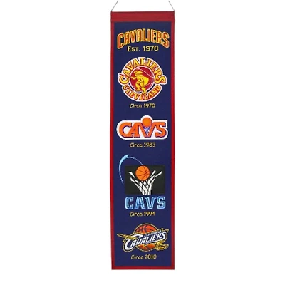 Cleveland Cavaliers Team 8in x 32in Heritage Banner