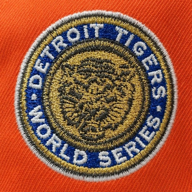 Detroit Tigers Orange and Navy WS Patch New Era 9FIFTY A-Frame Snapback Hat