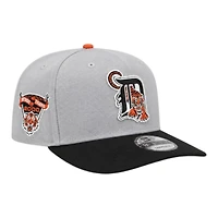 Detroit Tigers Gray and Black Cooperstown 2000 Patch New Era 9FIFTY A-Frame Snapback Hat
