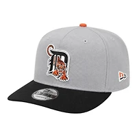 Detroit Tigers Gray and Black Cooperstown 2000 Patch New Era 9FIFTY A-Frame Snapback Hat